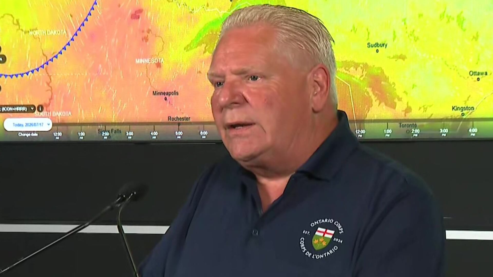 Ford says U.S. officials ‘chirping away’ about Ontario wildfires should hel