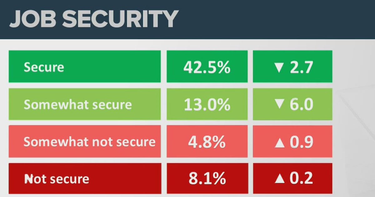 Canadian Job Security on the Decline: Only 42.5% Feel Secure