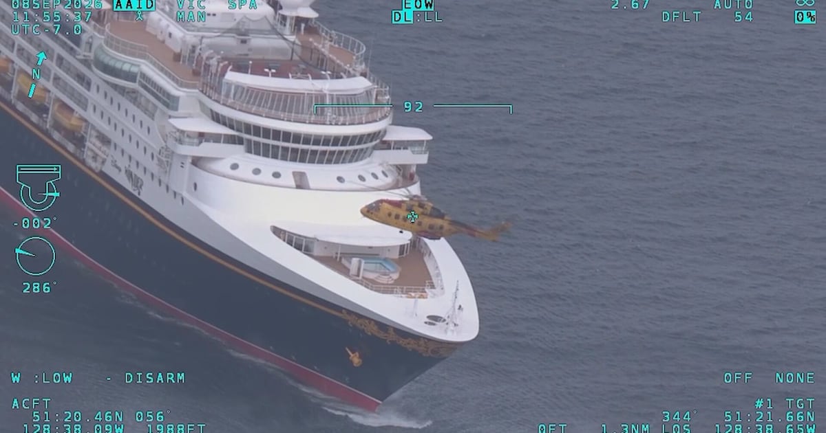 WATCH: Helicopter rescues cruise ship crew member - CTV News