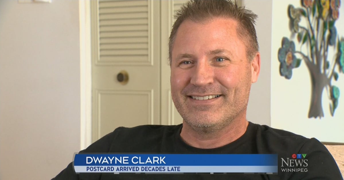 Postcard arrives in Winnipeg 32 years later - CTV News