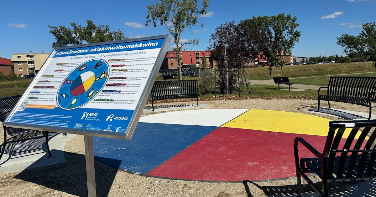 Indigenous Grandfather Teachings project on display at park in Regina’s northwest - CTV News