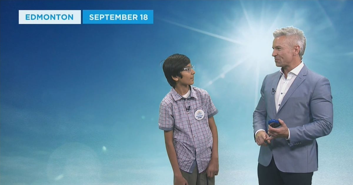 A sunny weekend forecast courtesy of seventh-grader Ibrahim - CTV News