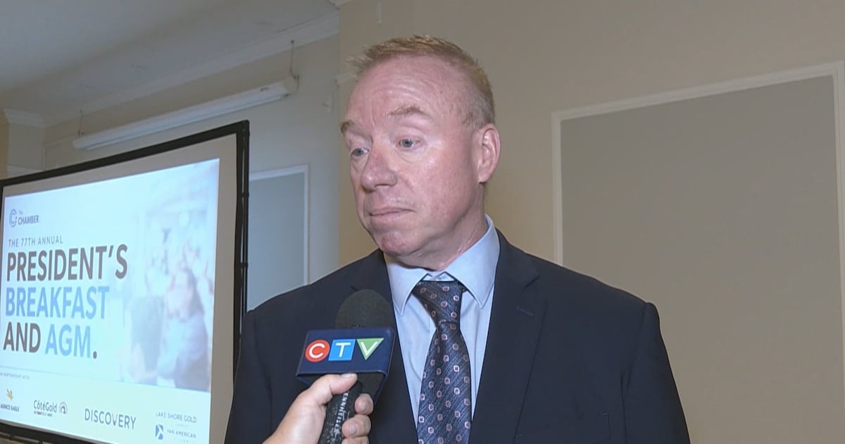Youth, tariffs top priorities for new Timmins chamber president - CTV News