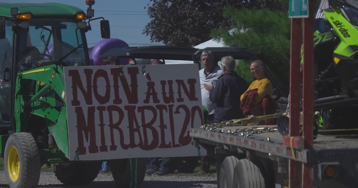 Quebec farmers join rally against proposed high-speed rail project - CTV News