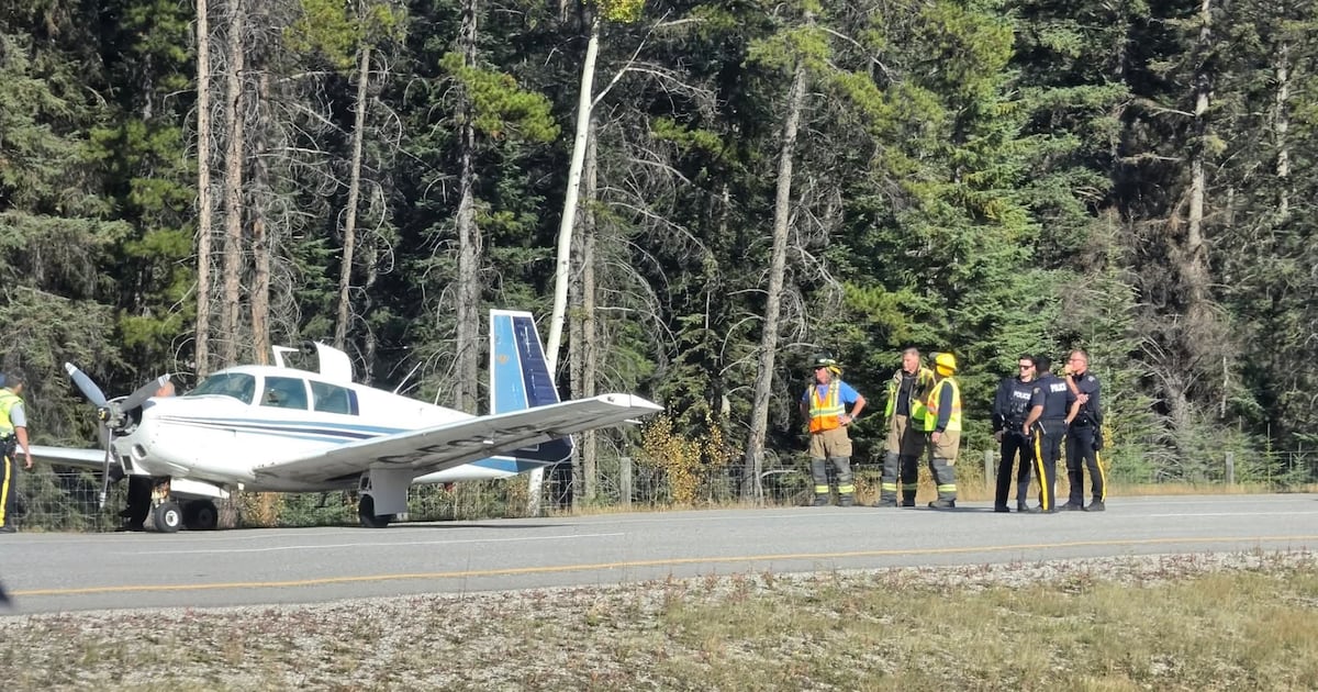 Visitors recount spotting plane landing in Banff - CTV News