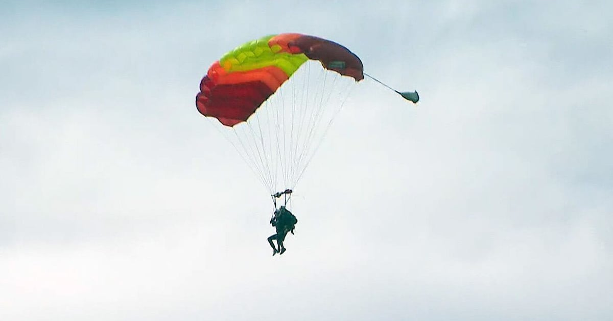 Prince Harry lands safely after skydiving in Ontario - CTV News