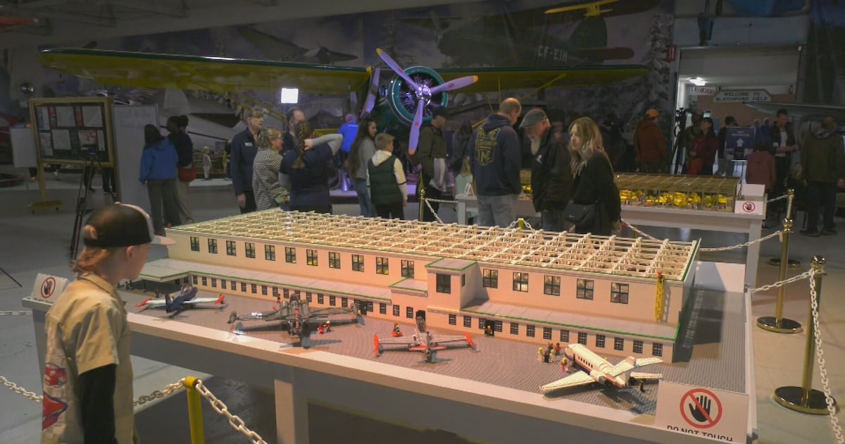 Lego replica of Hangar 14 unveiled - CTV News