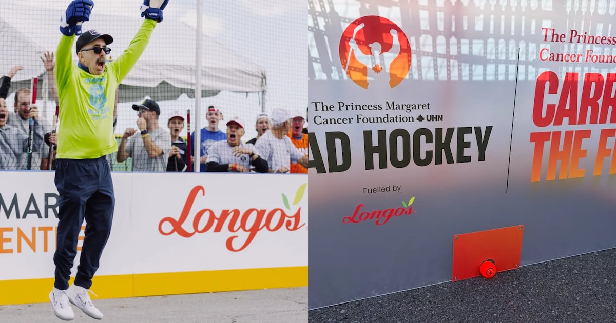 Toronto man sinks 75-foot ball hockey shot to win $100,000 - CTV News