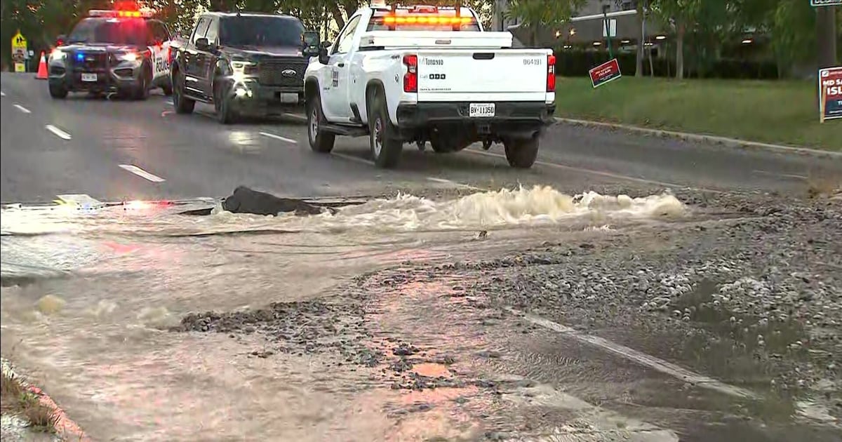 Road closure due to sinkhole forming in Scarborough - CTV News