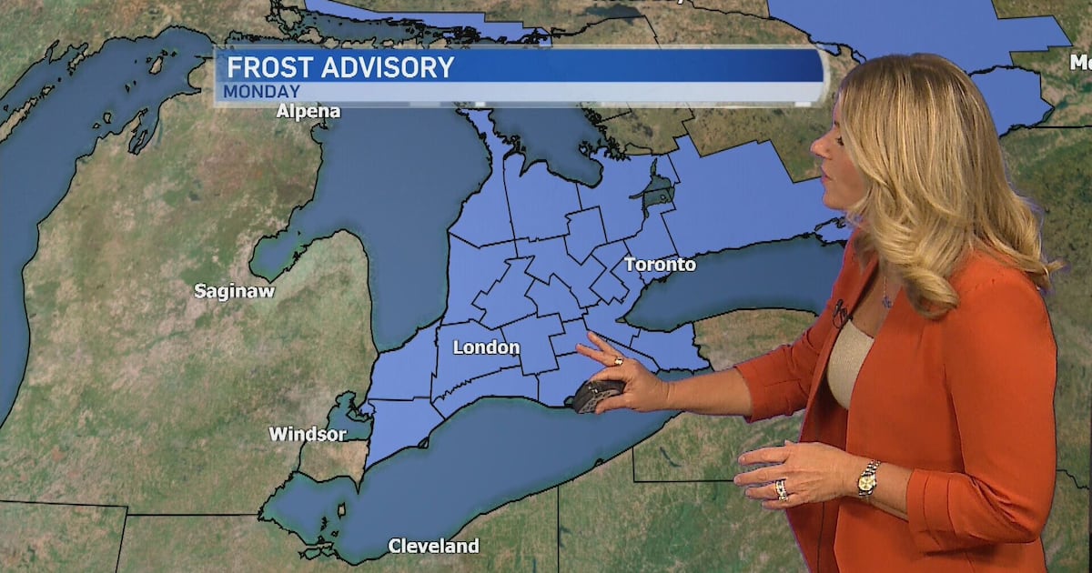 Frost advisory in effect as chilly temperatures arrive - CTV News