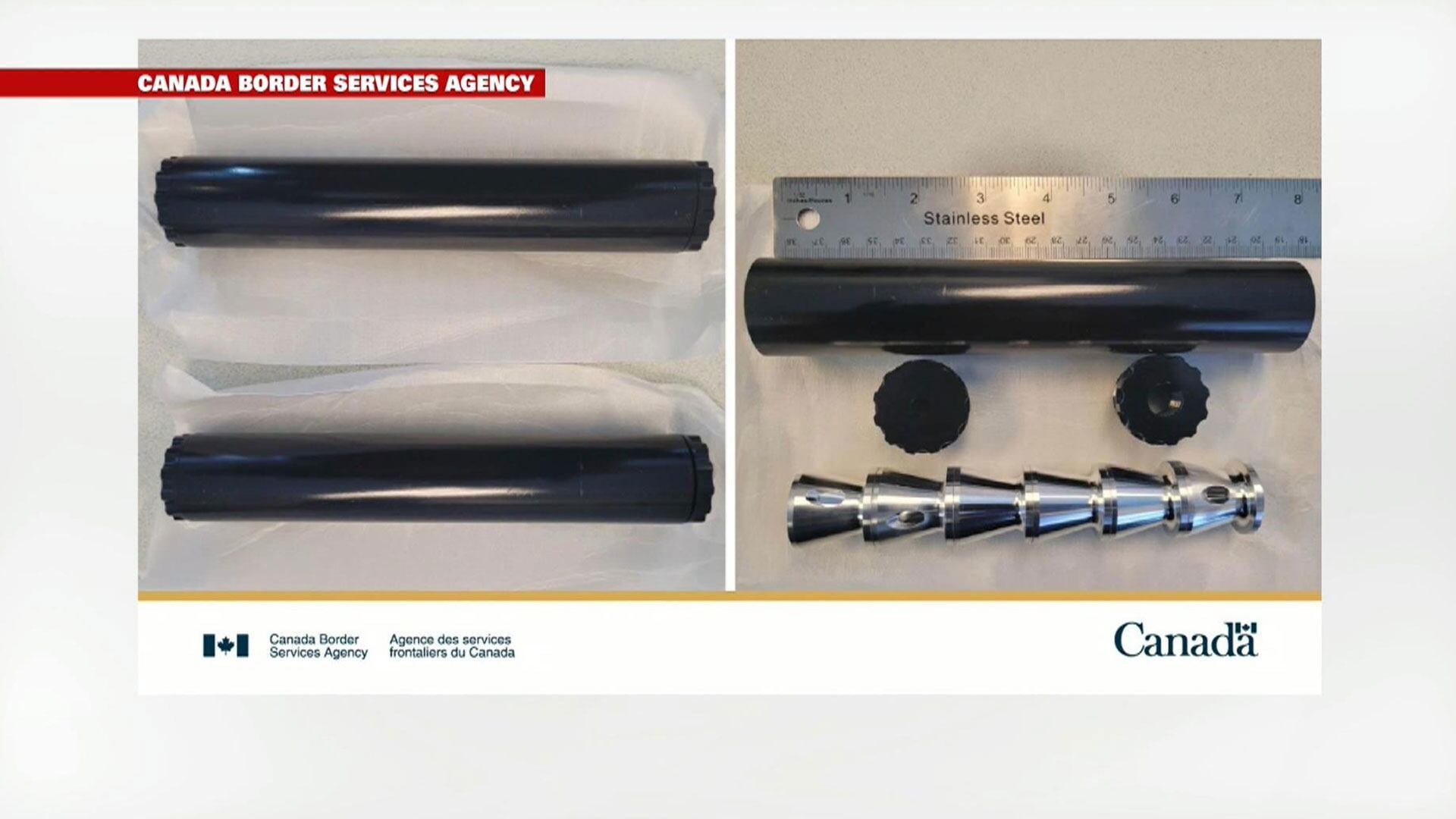 Toronto police officer charged after firearm suppressors intercepted by CBSA