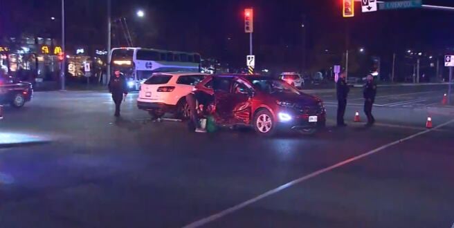 Two injured in Pickering crash with one person seriously hurt