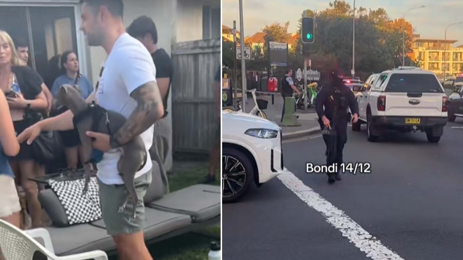 Bondi beachgoers take shelter at nearby home amid mass shooting